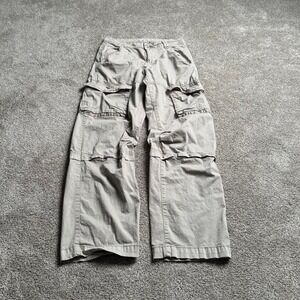 TAN GARAGE STRAIGHT LEG CARGO PANTS